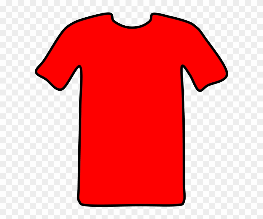 T-shirt, Basic, Red, Png - Active Shirt Clipart