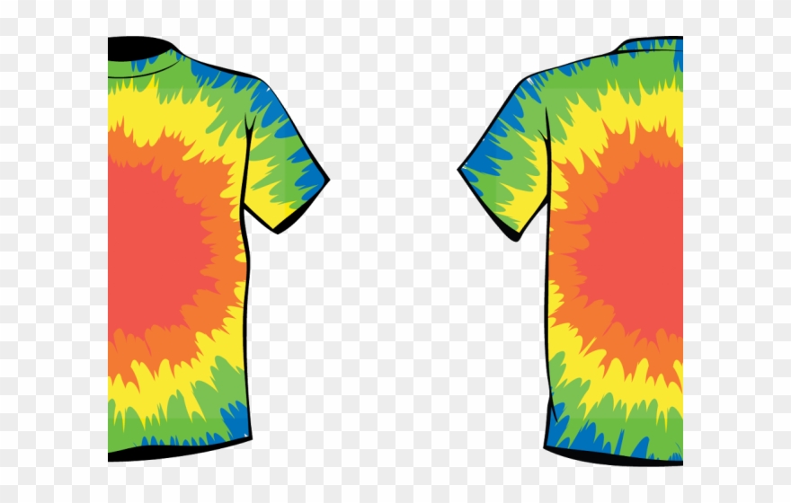 Shirt Clipart Shirt Outline - Tie Dye Shirt Transparent Background - Png Download