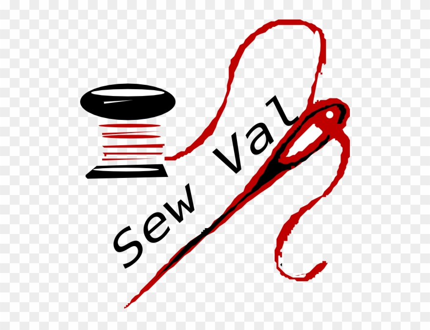 Needle And Thread Clip Art - Png Download