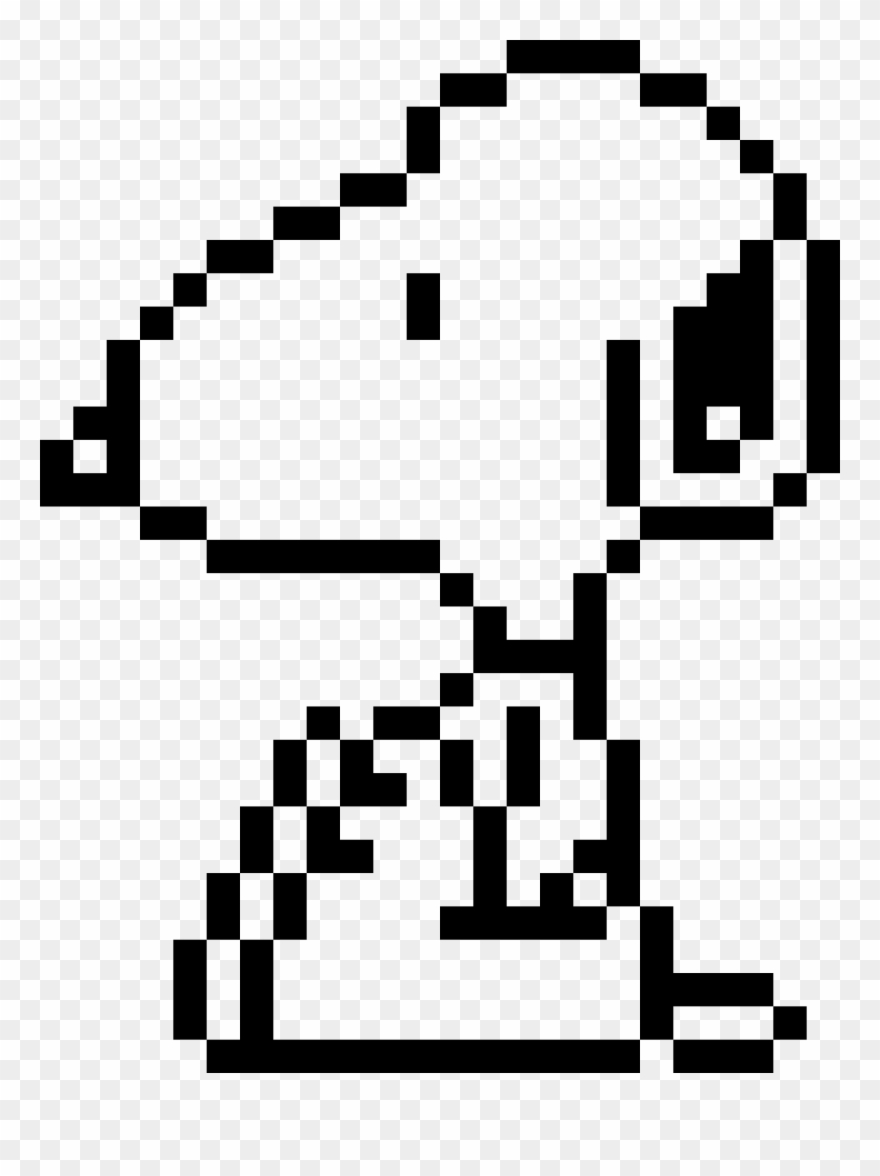 Snoopy - Excel Pixel Art Snoopy Clipart