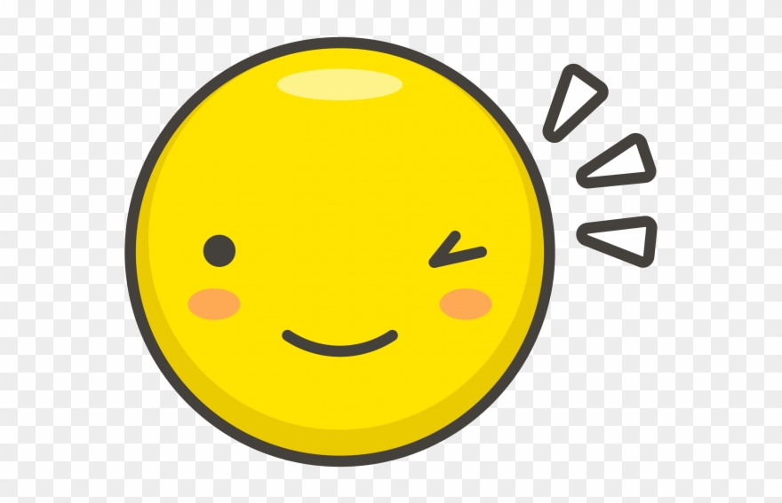 Winking Face Emoji - Wink Icon Clipart