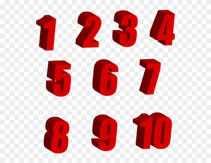 640 X 640 3 - Numeros En 3d Png Clipart