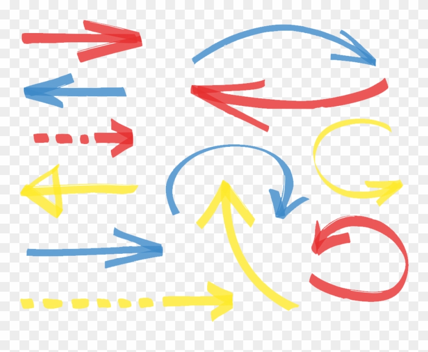 Drawn Pen Arrow Png - Circle Hand Drawn Marker Vector Clipart