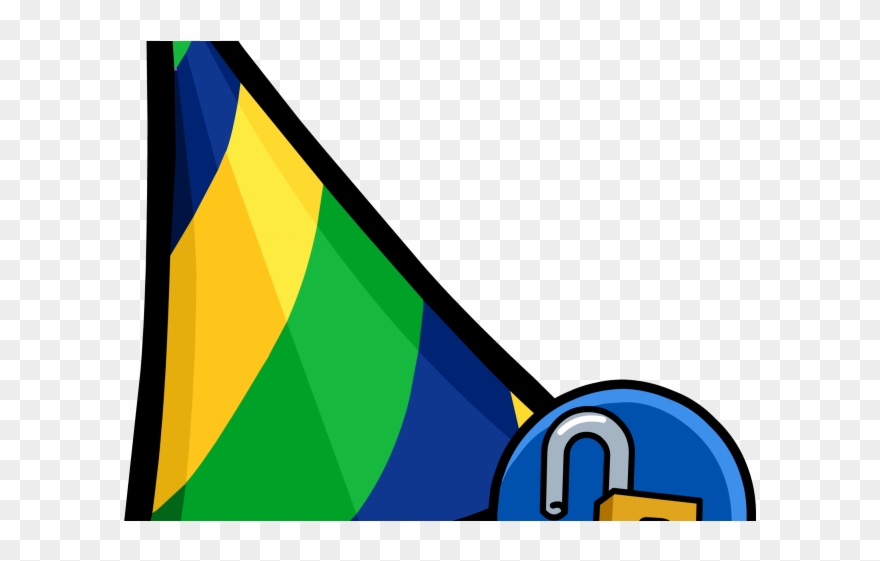 Santa Hat Clipart Club Penguin - Png Download