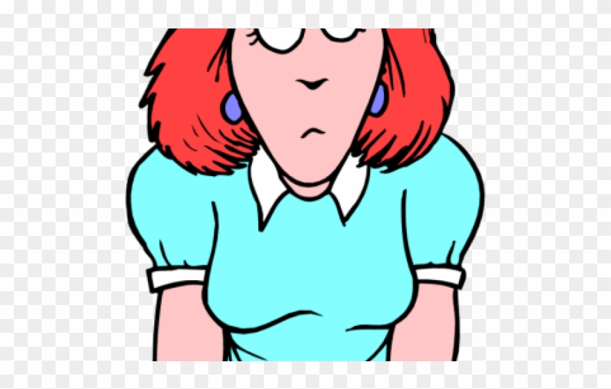Red Hair Clipart Old Lady - Frases De Mujer Violenta - Png Download