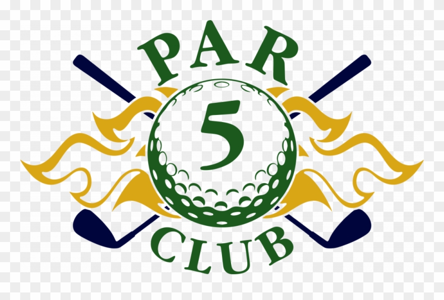 Deemples Par 5 Club - Golf Ball Decal Clipart