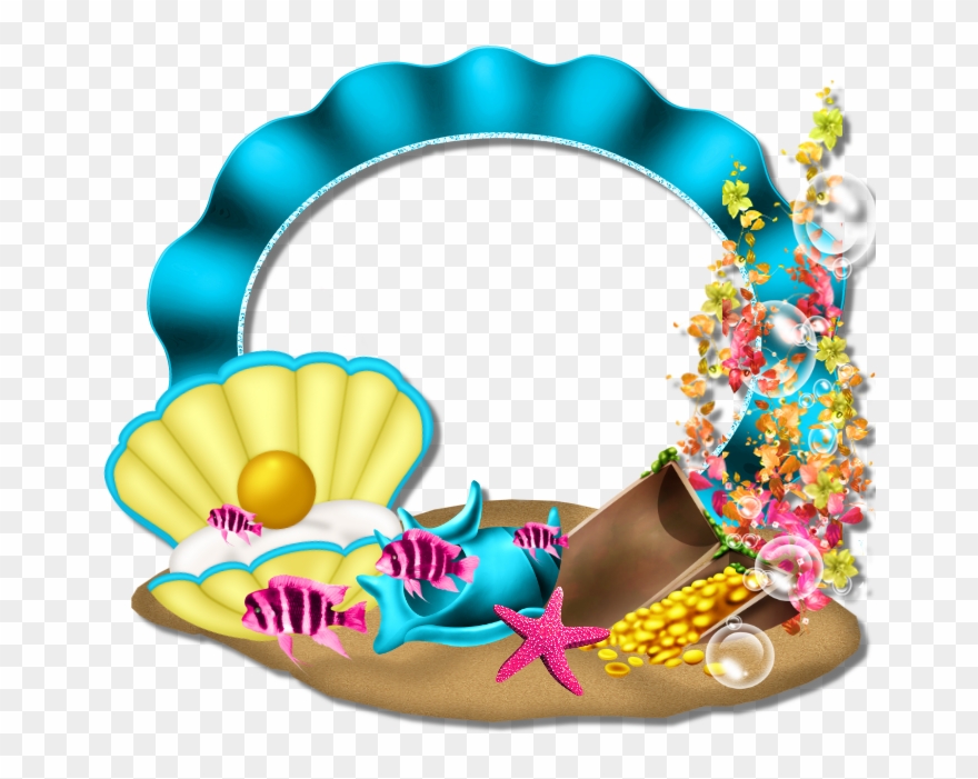 700 X 700 2 - Mermaid Frame Clipart Png Transparent Png