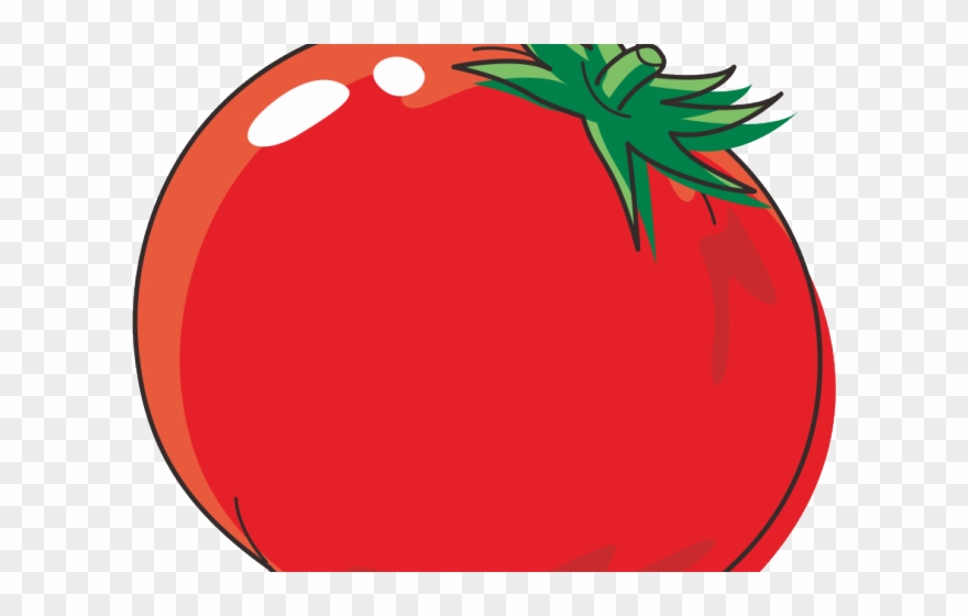 Tomato Clipart Red Object - Cartoon Tomato Vector Png Transparent Png