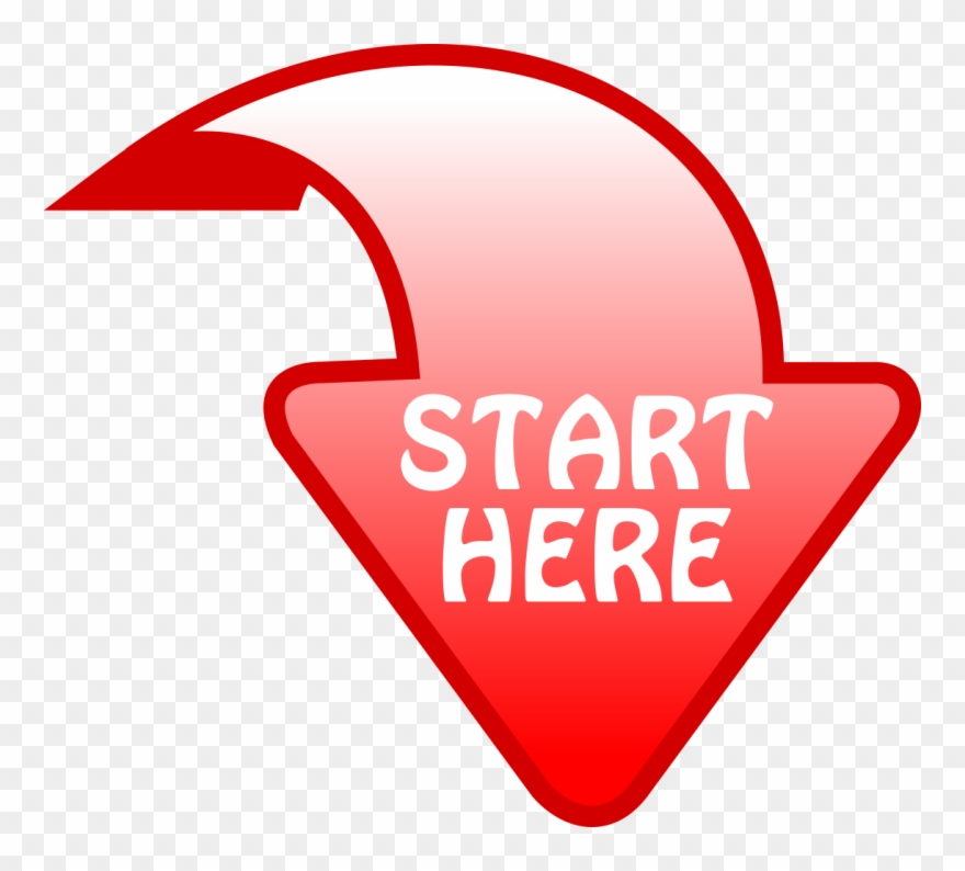 Ourclipart Pin - Clip Art Start Here - Png Download