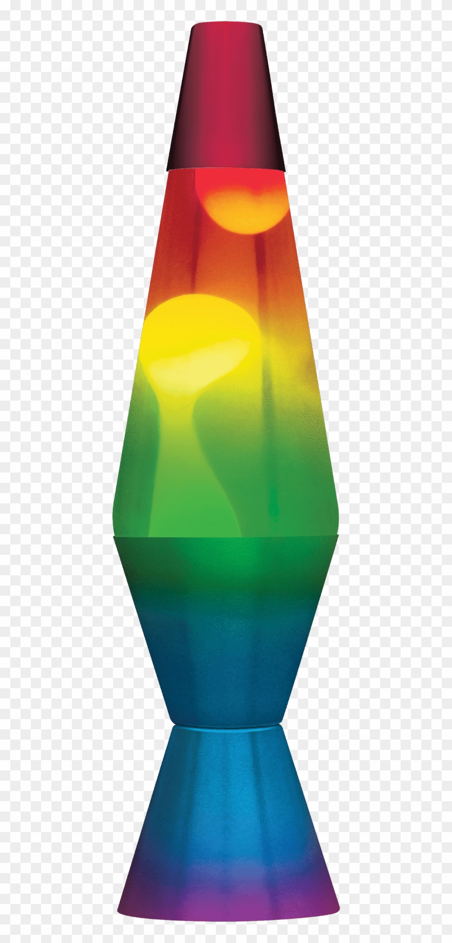 Clipart Lava Lamp - Rainbow Lava Lamp - Png Download