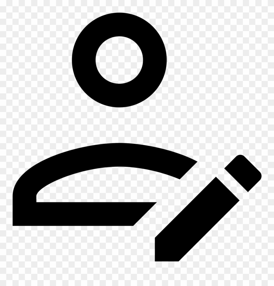 Benutzer Bearbeiten Männlich Icon - Circle Clipart