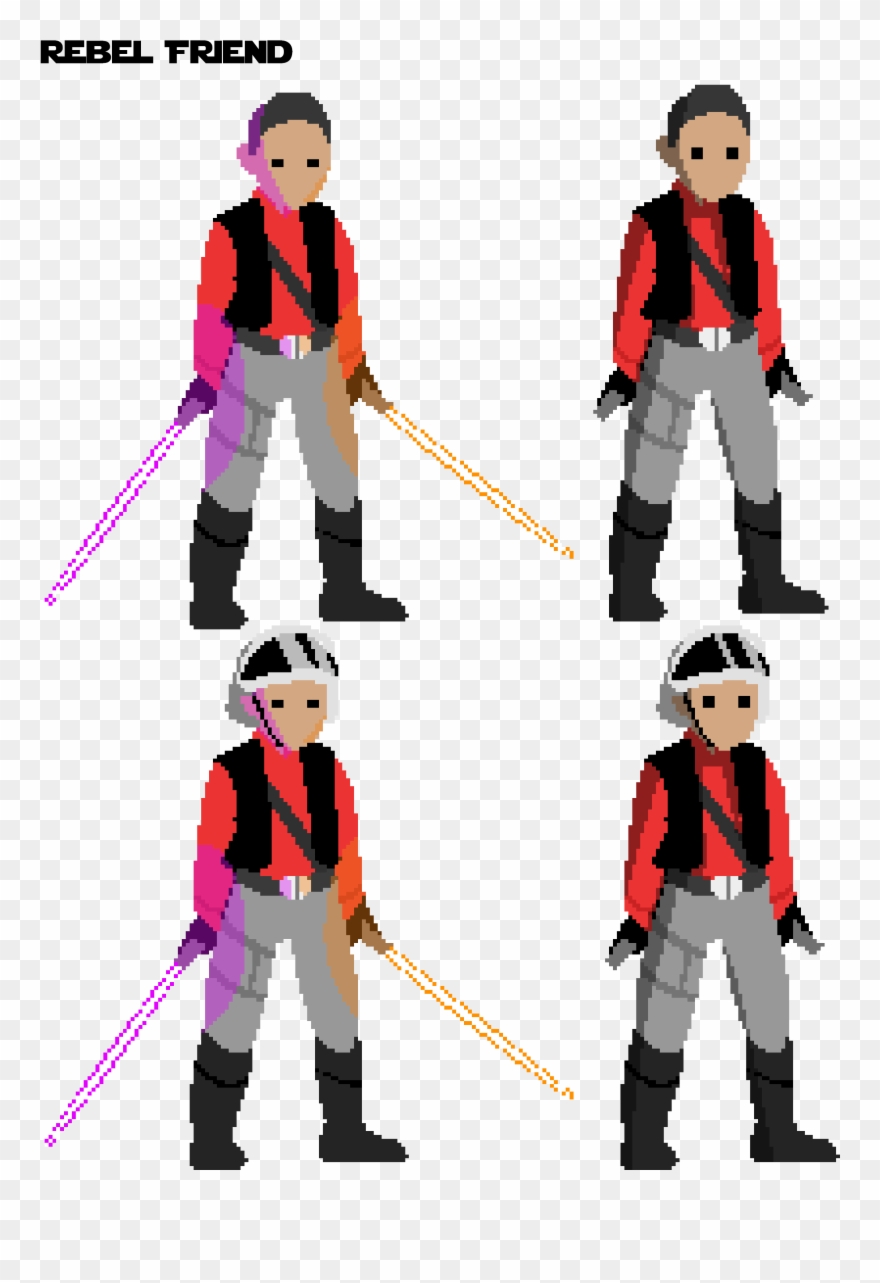 Rebel Friend Idles Clipart