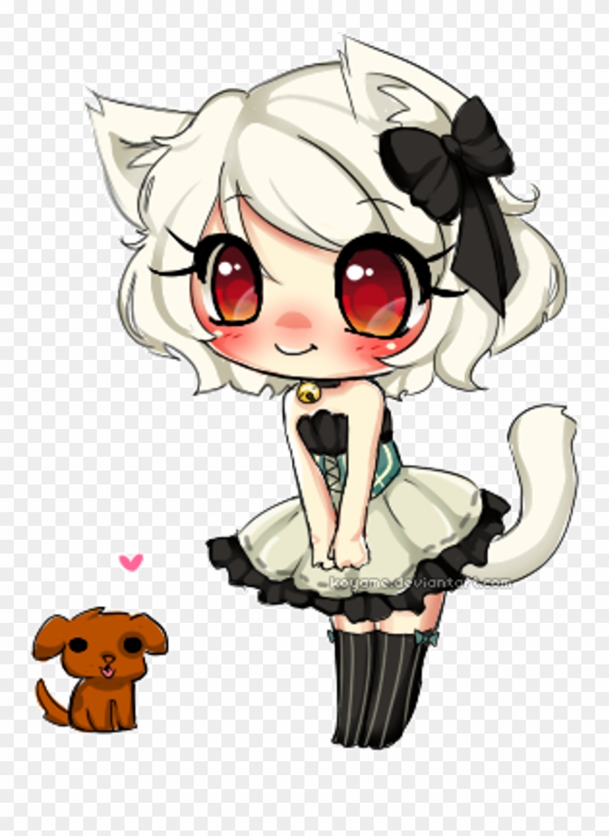 Kawaii Maid Cat Neko Anime Animegirl Animeneko Puppy - Imagens De Bonequinhas Kawaii Clipart