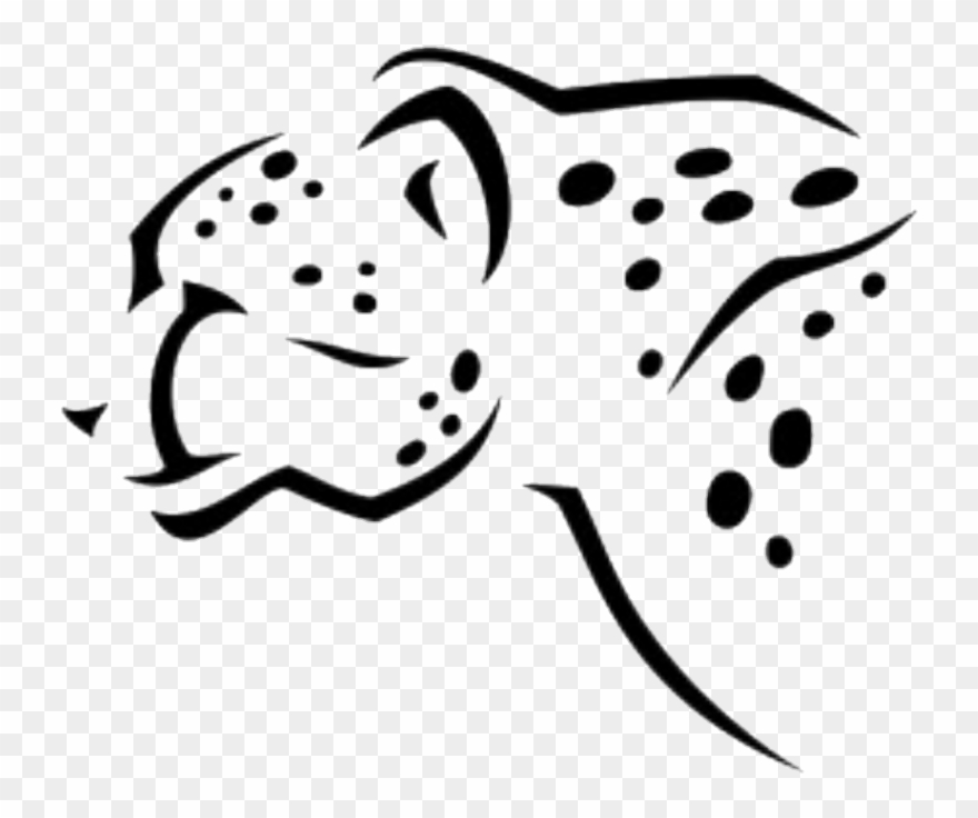 Cheetah Sticker - Chita Vector Clipart