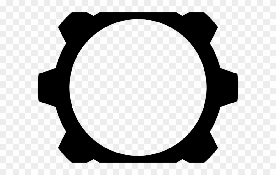 White Clipart Gear - Circle - Png Download