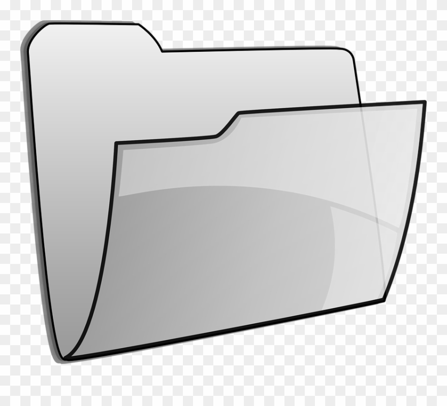File Folder Vector Graphics - Icono Carpeta Transparente Clipart