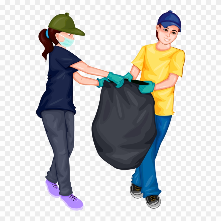 Waste Container - جمع القمامة في اكياس Clipart