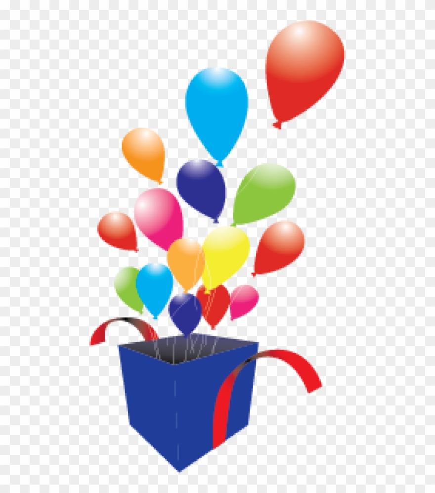 Box Clipart Balloon - Imagenes De Globos Vectores - Png Download