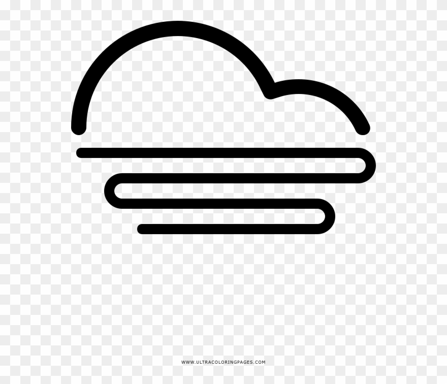 Fog Coloring Page - Heart Clipart