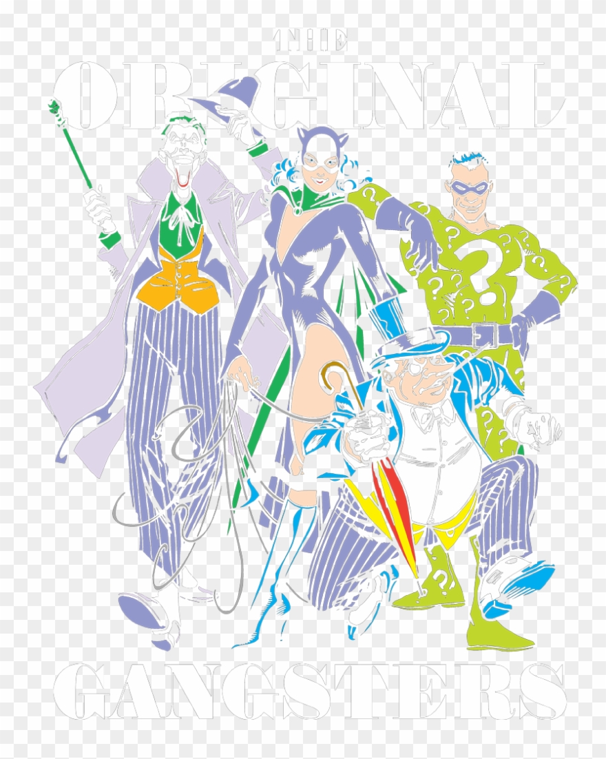 Dc Comics Original Gangsters Kid's T-shirt - Illustration Clipart