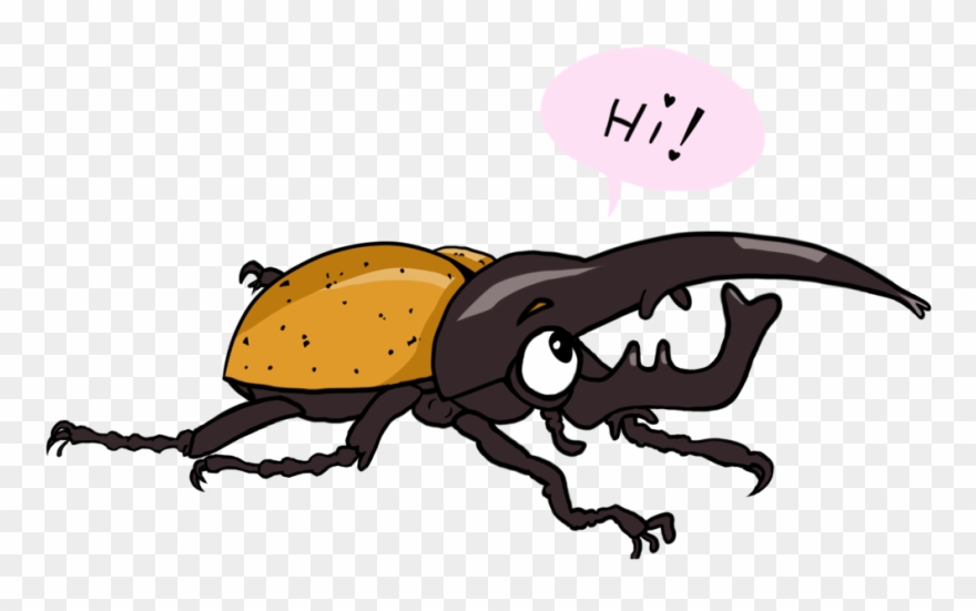 1080 X 720 4 - Rhinoceros Beetle Cute Cartoon Clipart