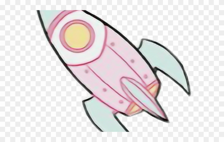 Spaceship Clipart Pastel - Pastel Cute Png Transparent Png