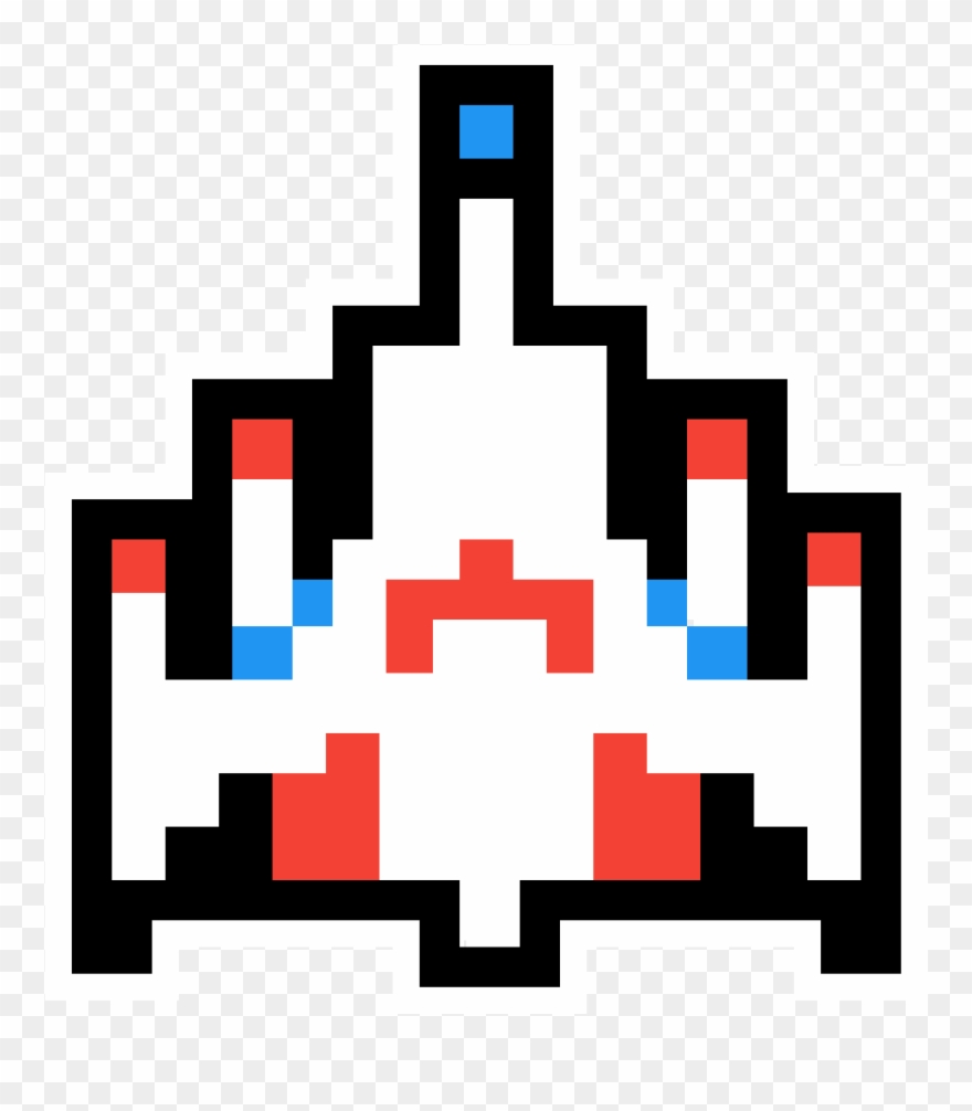 Spaceship D600 - Video Game Spaceship Clipart