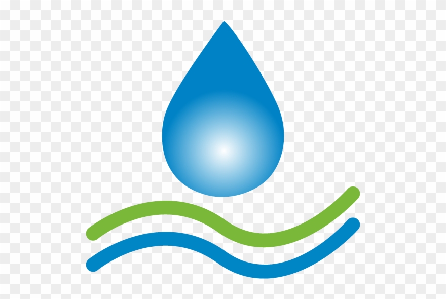Waterdrop Clipart Water Treatment - Graphic Design - Png Download
