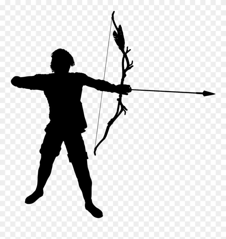 Image Transparent Archer Clipart Warrior Silhouette Archery Clipart Png Download Pinclipart