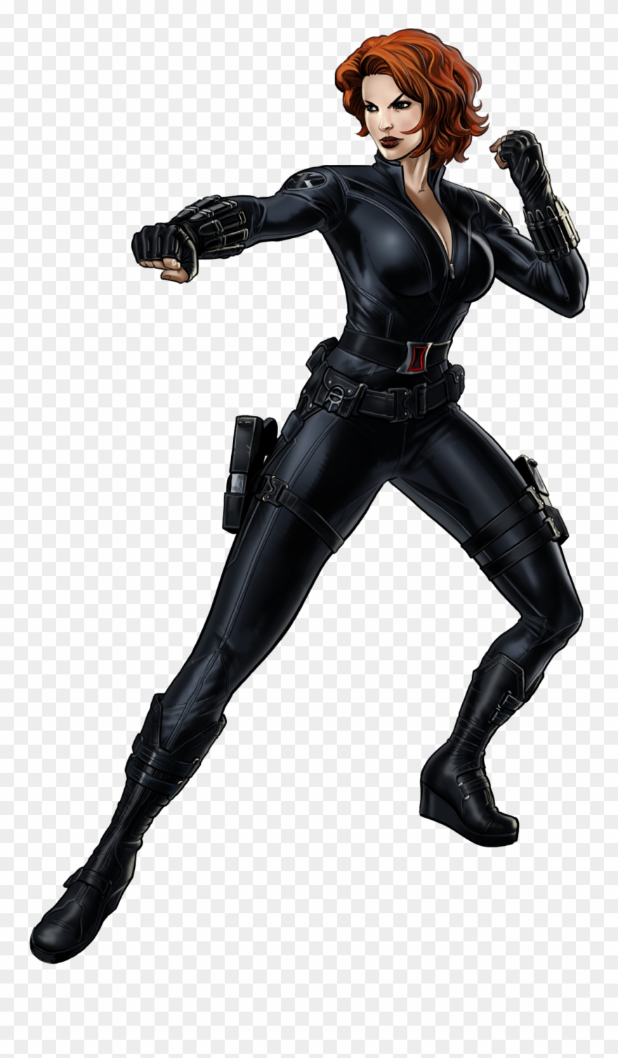 Cow Spots Clipart - Black Widow Comic Png Transparent Png