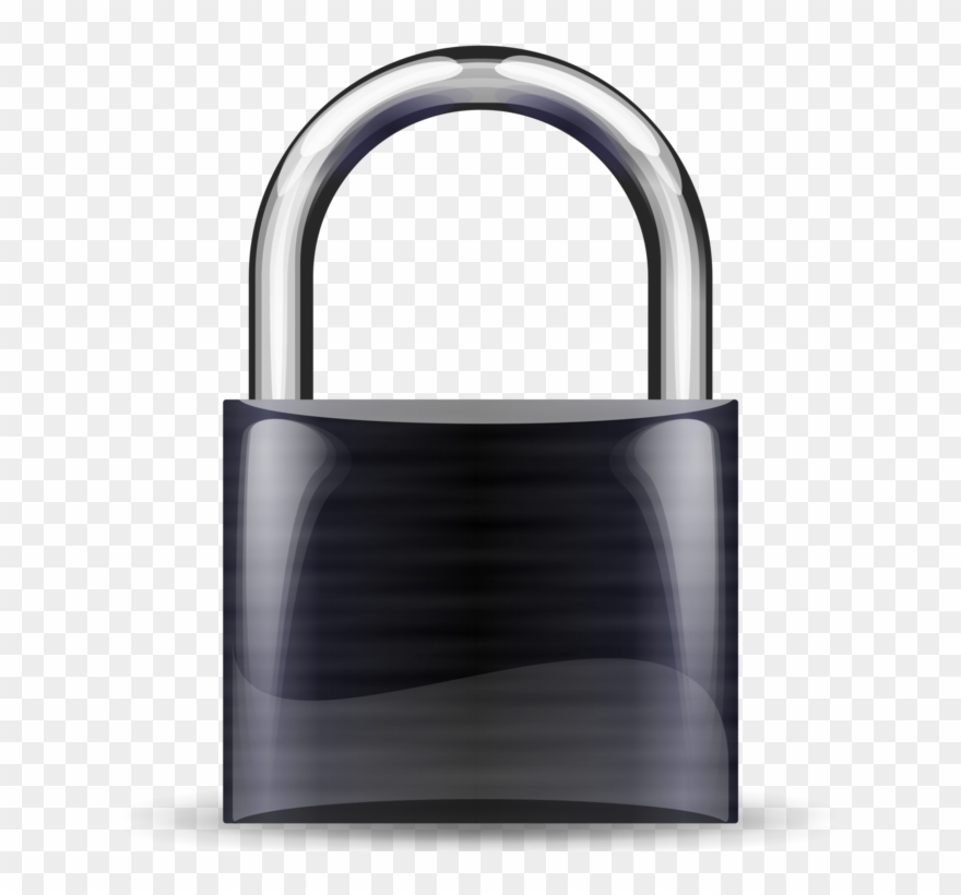File - Padlock-black - Svg - Pad Lock Black Clipart