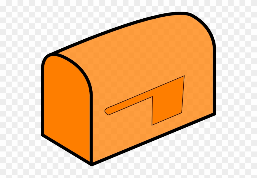 Orange Mailbox Clipart - Png Download
