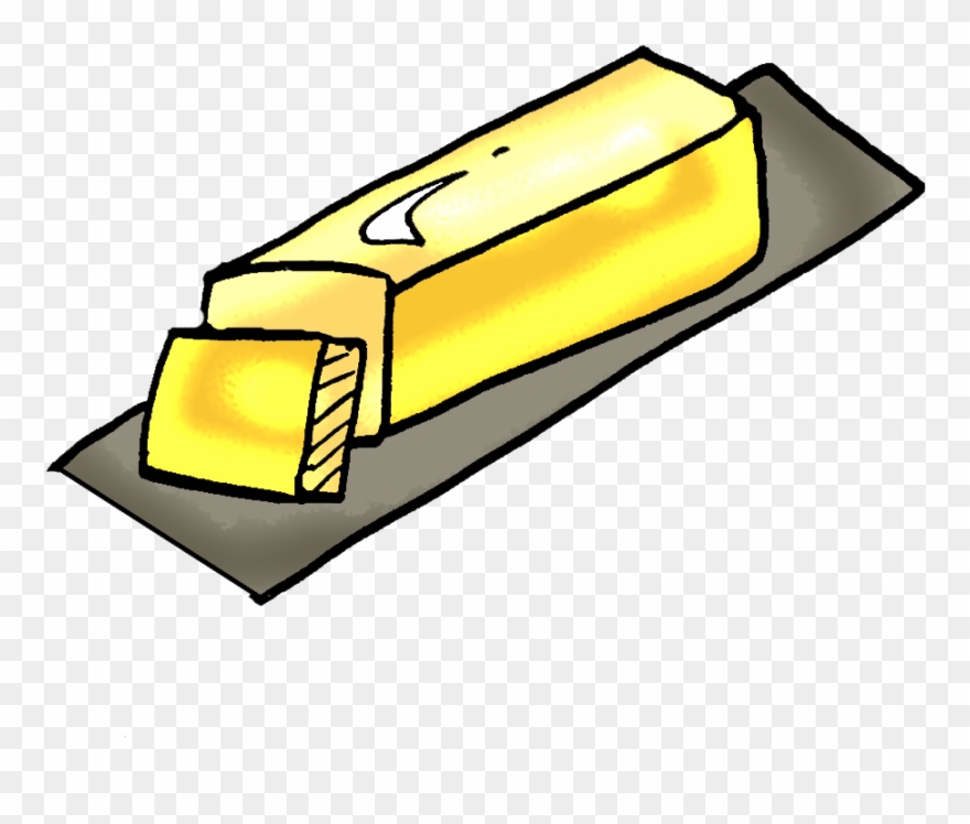 Butter Stick Clipart Outline - Butter Clipart Png Transparent Png