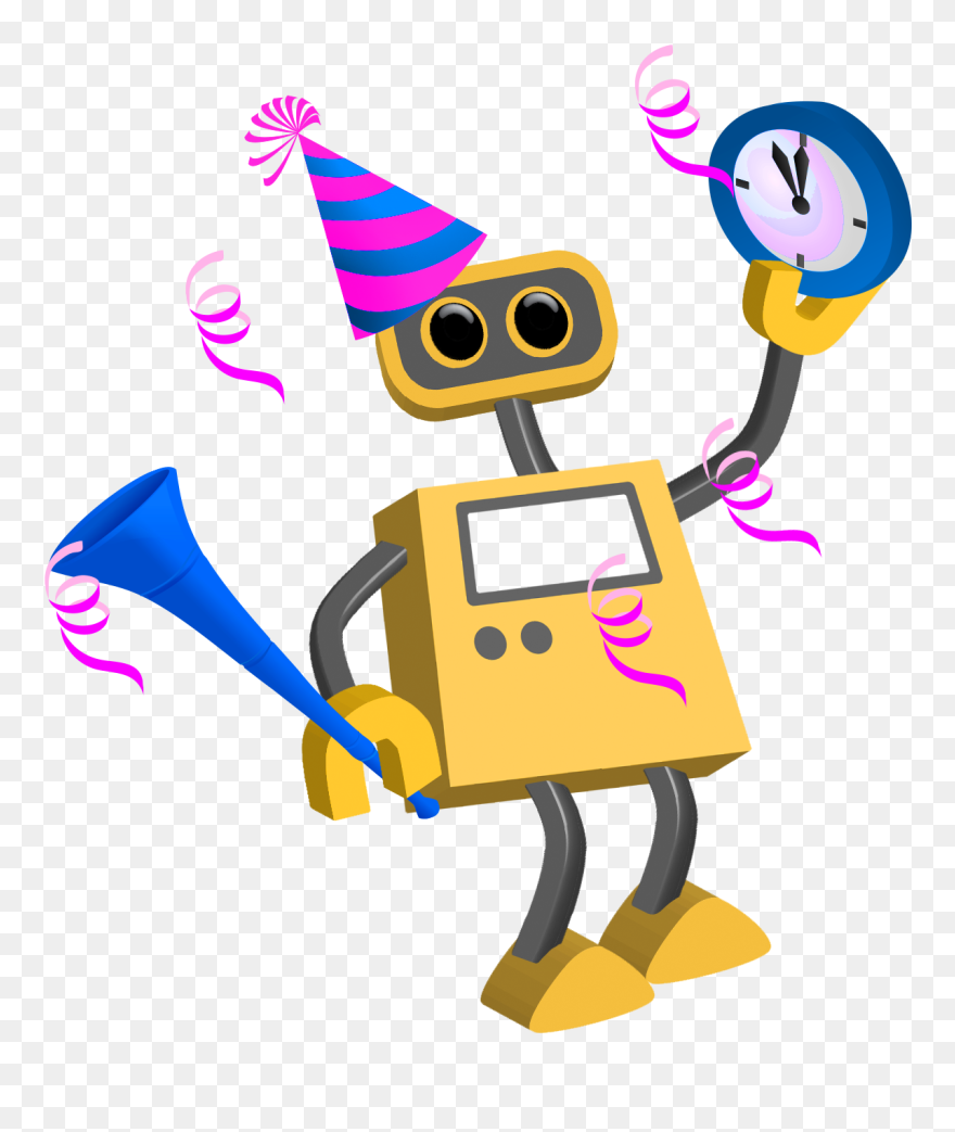 New Year No Date Tim - New Year 2018 Cartoon Clipart