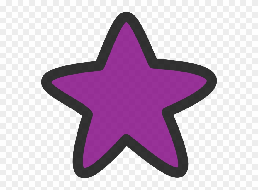 Purple Star Clip Art - Png Download