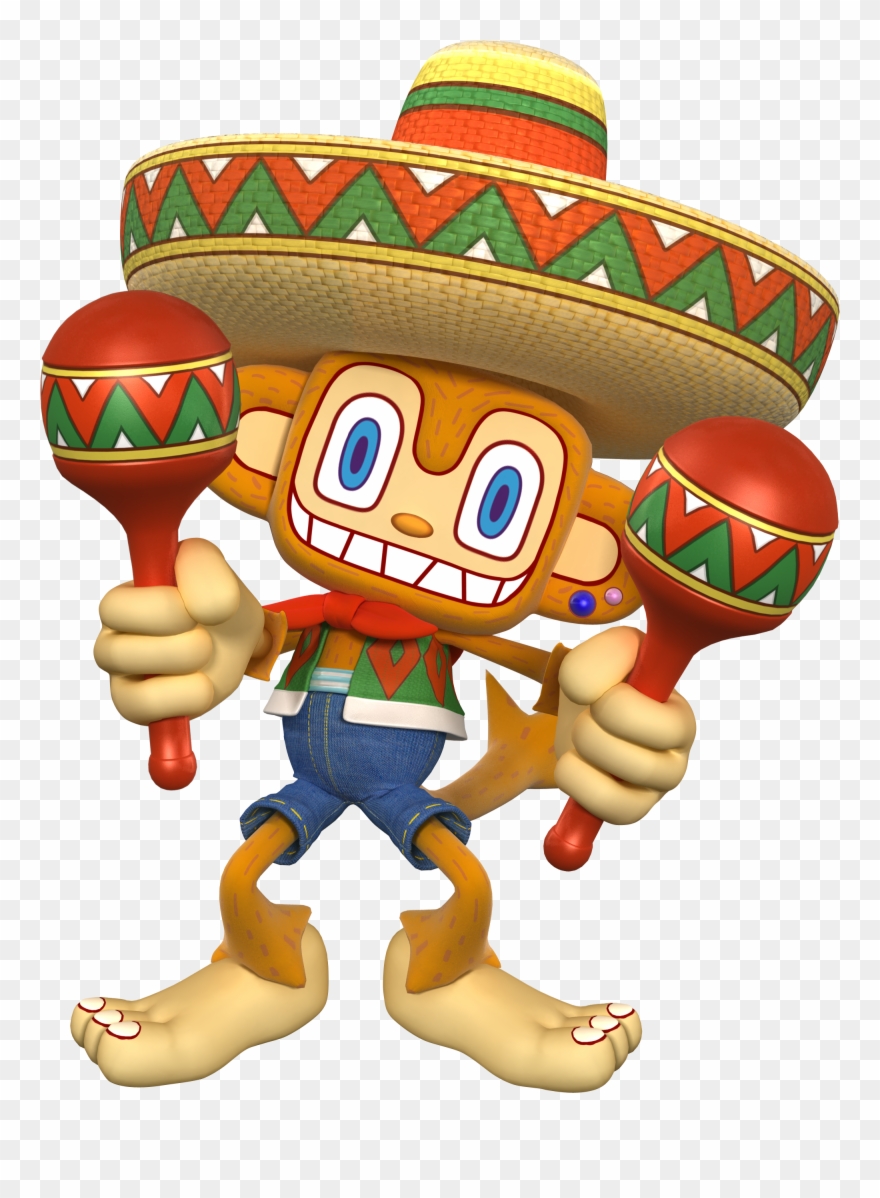 Fiesta Monkey Image - Sega All Stars Racing Amigo Clipart