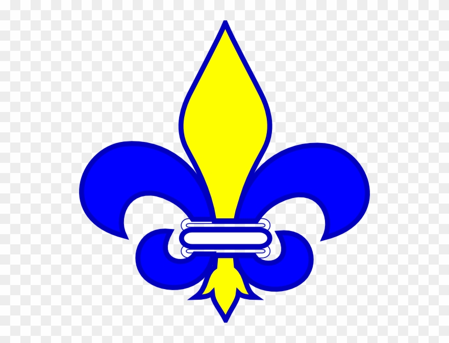 Red And Blue Fleur De Lis Clipart
