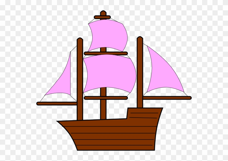 Pirates Clipart Boat - Ship Clip Art - Png Download
