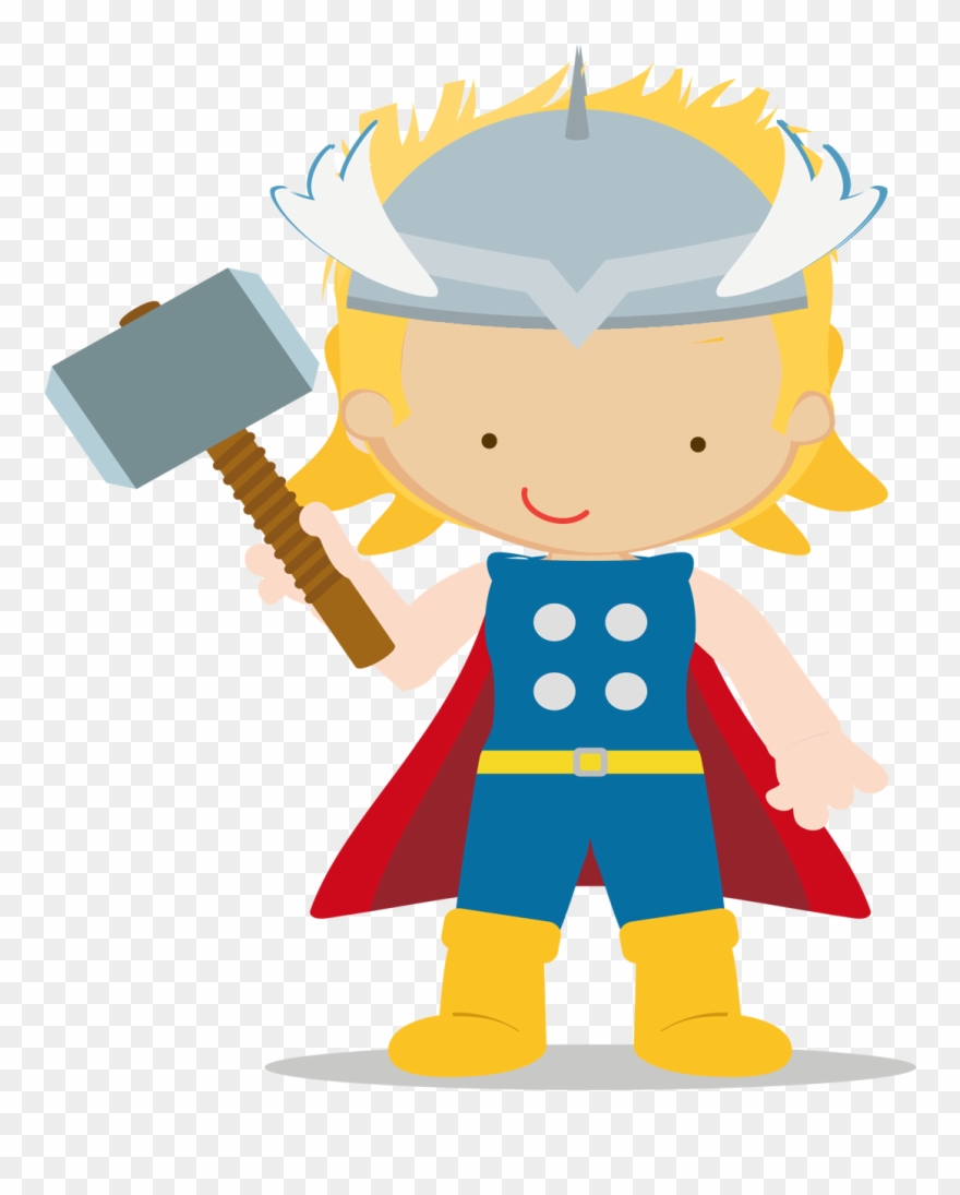 Avenger Babies Oh My Fiesta For Geeks - Thor Cute Png Clipart