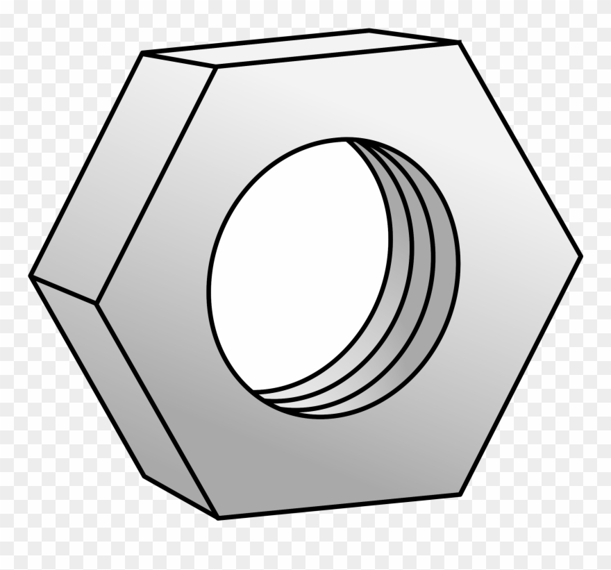 Nut Bolt Computer Icons Drawing Screw - Nut Clipart - Png Download
