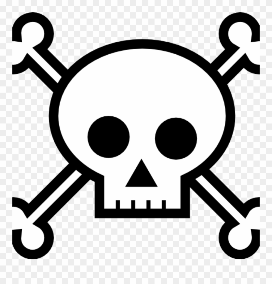 Download Skull And Crossbones For Pirates Clipart Skull - Skull And Cross Bones Transparent - Png Download