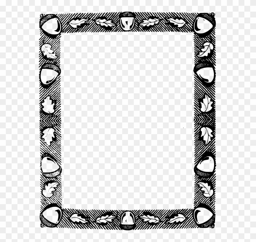 Borders And Frames Picture Frames Nut Fall - Nut Border Clipart