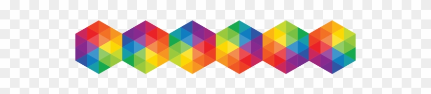 Hex Bracelet - Hexagon Tattoo Rainbow Clipart