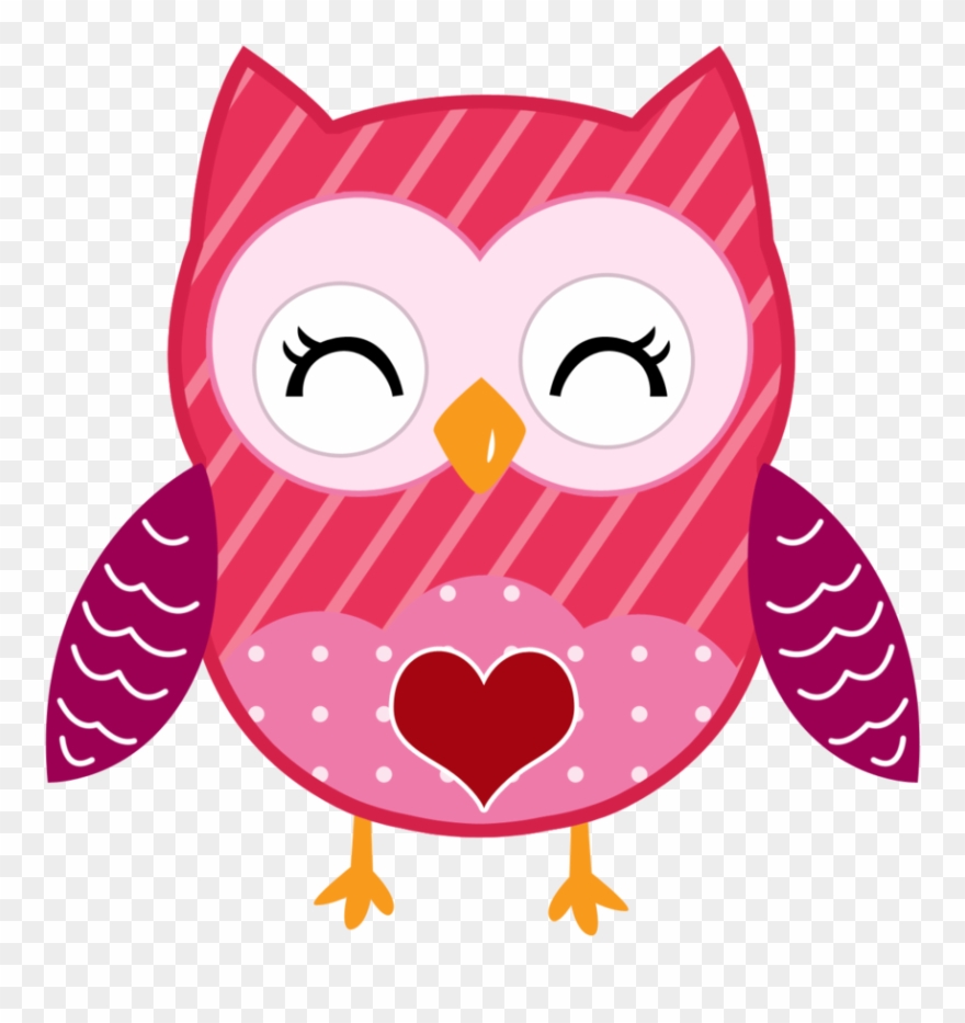 Valentine Cute - Minus - Valentine Owl Clip Art - Png Download