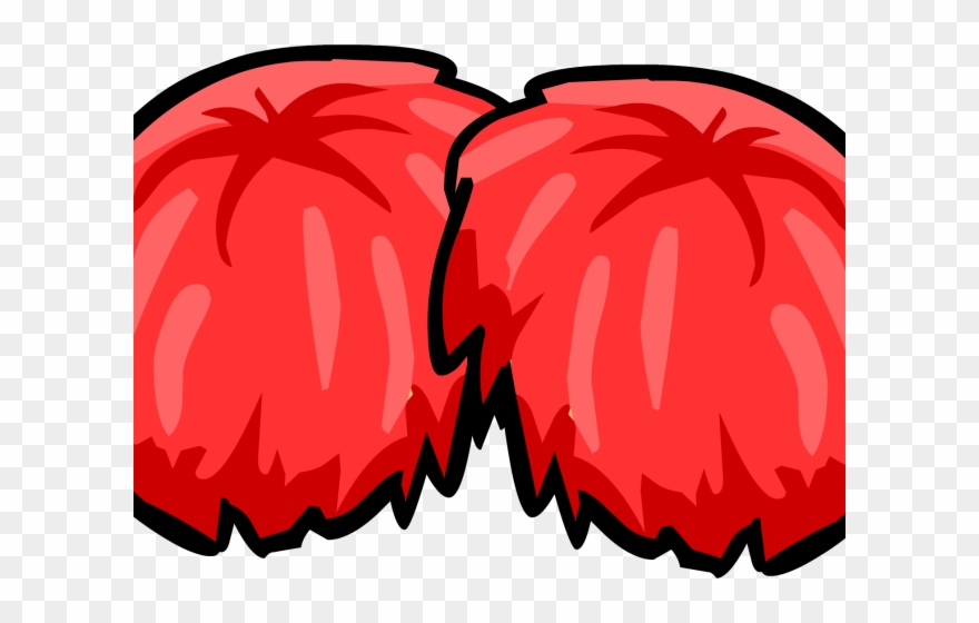 Silver Clipart Pom Poms - Red Pom Pom Clipart - Png Download