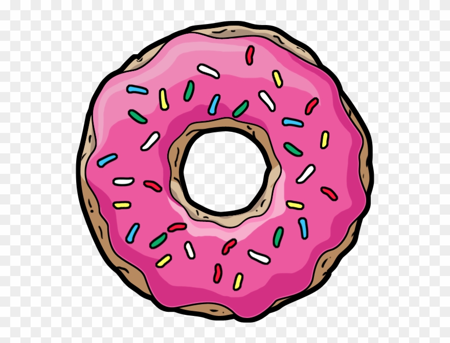 Tumblr Clipart, Clipart Images, Tumblr Transparents, - Simpsons Donut - Png Download
