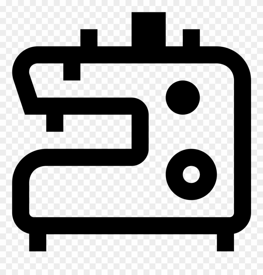 Sewing Machine Icon - Overlock Clipart