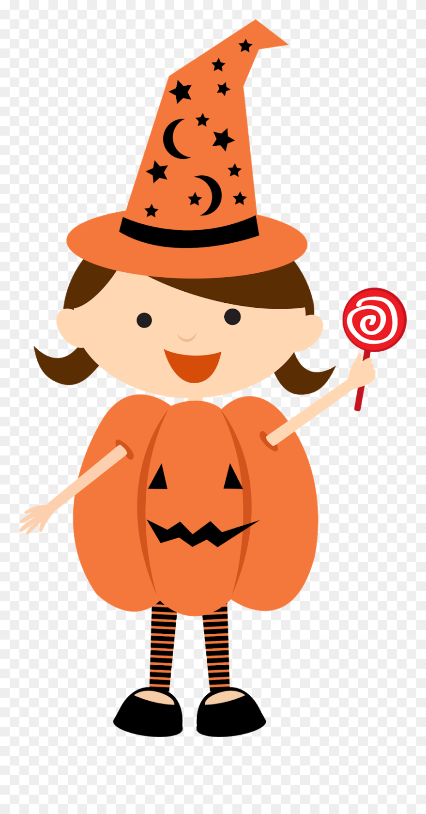 Halloween Treats, Holidays Halloween - Halloween Girl Clipart - Png Download
