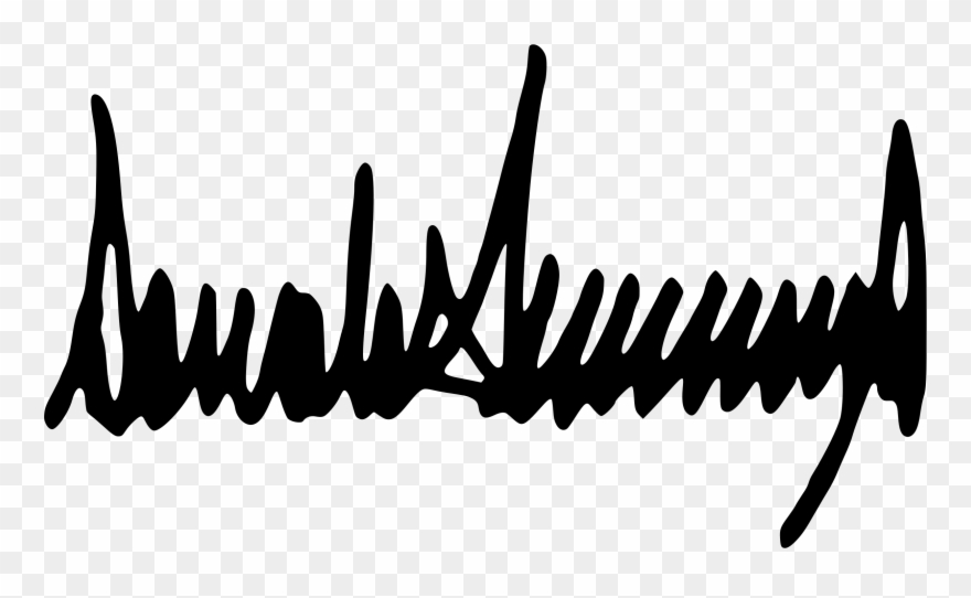 Big Image - Donald Trump Signature Clipart