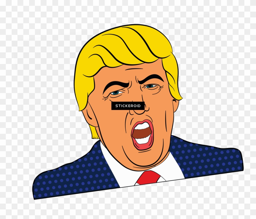 Angry Trump Clipart - Carpe Trump Round Ornament - Png Download